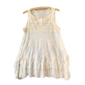 CHELSEA & VIOLET Womens NO SIZE Sleeveless Lace Sheer Dress Fairycore SEE DESC